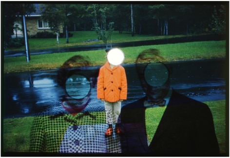Robin Cracknell, family, 2013, Childhood,  parents, orange, Sous Les Etoiles Gallery, New York
