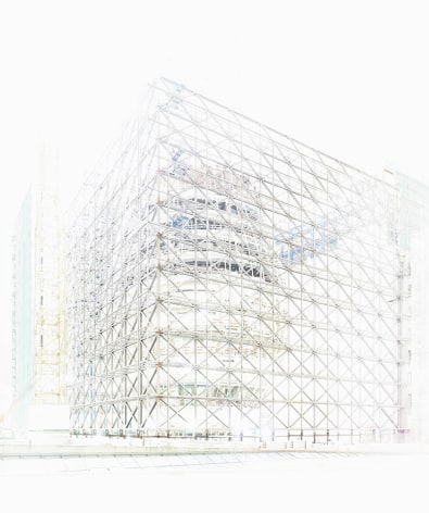 Andreas Gefeller, architecture, white, transparency, photography, abstraction, Sous Les Etoiles Gallery