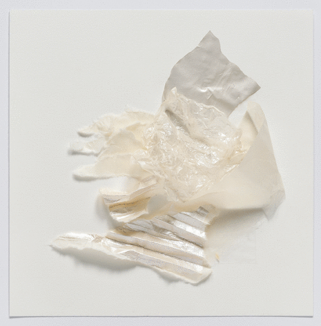 ALT=&quot;Rosana Castrillo Diaz, Untitled (2/7/19), 2019, Mica on rice paper on paper&quot;