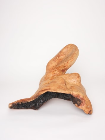 Saif Azzuz Nepe'wee shneg (Otter), 2022 Redwood burl from big basin fires 20 1/2 x 19 x 25 inches 52.1 x 48.3 x 63.5 cm