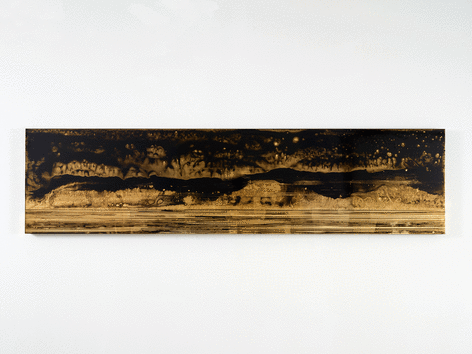ALT=&quot;Teresita Fernandez, Golden (Nocturne 3), 2015, Gold chroming and India ink on wood panel&quot;