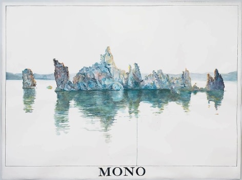ALT=&quot;Rob Reynolds, South Tufa, Mono Lake at 7:12 AM, June 18th, 2013, Watercolor and gouache on paper in artists frame&quot;