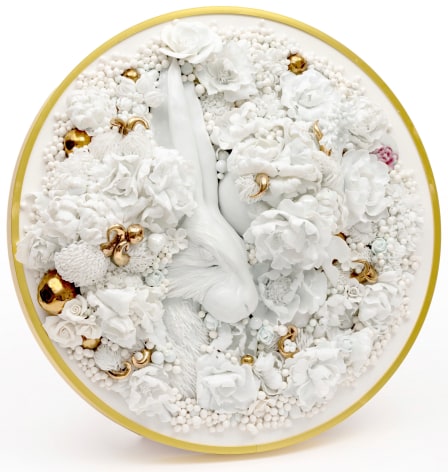 Because Some Things Are Still Beautiful, 2025, Porcelain, 1300 Degrees, Gas Firing, 22K Gold Luster