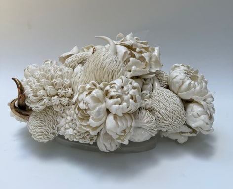 Blossom Cloud 2, 2025, Porcelain, Handbuilt