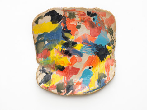 Portrait of a Girl in An Abstract Composition #2, 2014, Ceramic