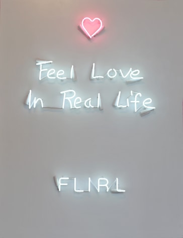 FLIRL, 2018, Neon mounted on metal