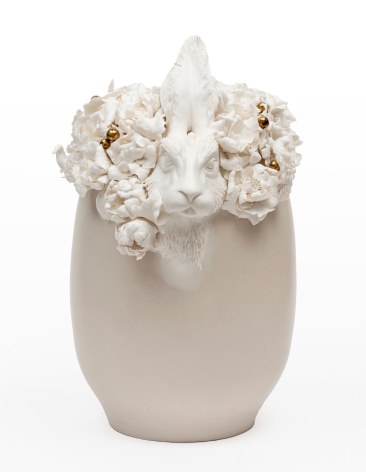 Because Some Things Are Still Beautiful, 2025, Porcelain, 1250 Degrees Electric Firing, 22K Gold Luster