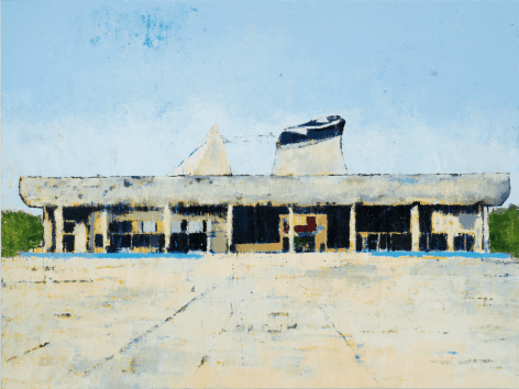 Palace of Assembly Chandigarh,&nbsp;2017, Oil on canvas