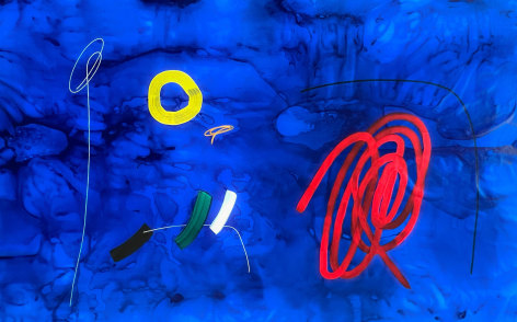 Oceanic vibrations, Acrylic on canvas
