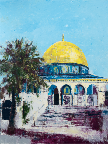 Dome of the Rock,&nbsp;2017, Oil on canvas