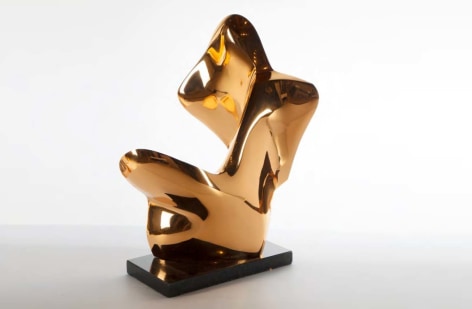 Seated Woman, Polished bronze