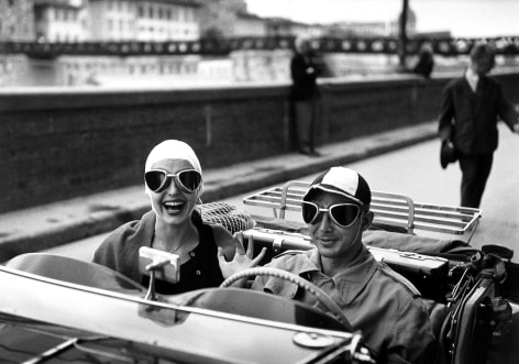 Ruth Orkin Couple in MG, Florence, Italy, 1951