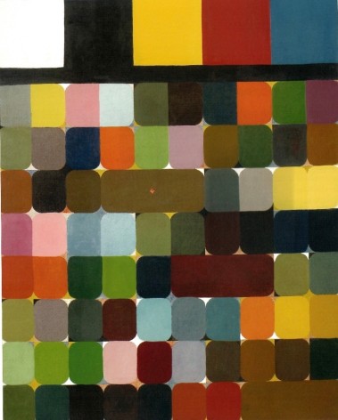 Colour Alphabet, Oil on canvas
