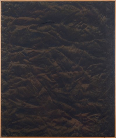 Vibration #4, 1963, Straw and earth compound on another compound on burlap