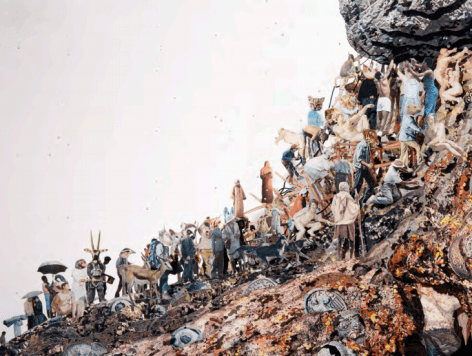 Dustin Yellin, Group Sisyphus, 2017