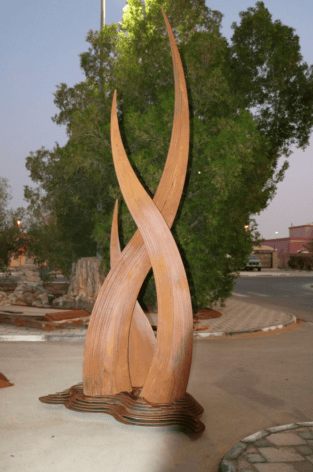 Azza Al Qubaisi, Flame 2, Group B: Art METAPHOR Mild steel