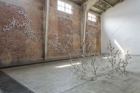 The Ineffable gardener and inherent transience, 2013, Welded steel modules