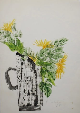 Untitled, Vase Series, Woodcut, monoprint&nbsp;on paper