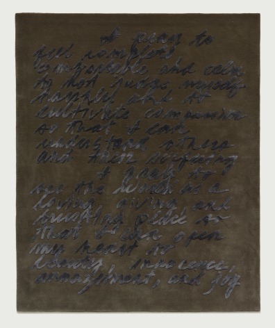 Prayer Rug, 2015, Silk and wool