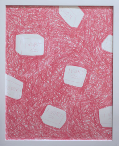 Chasing Perfect Pink I, 2018, Colored pencil on paper