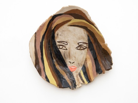Girl with Pink Lips, 2014, Ceramic