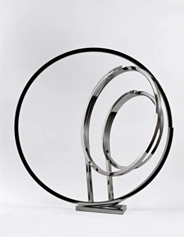 A Circle Intersected by Two Concentric Circles, 2003, Polished stainless steel
