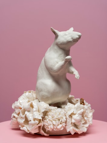 The Unexpected, 2025, Porcelain, Handbuilt, 22k Gold Detailed