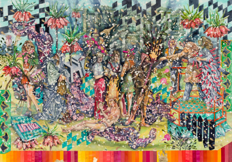 Behrang Samadzadegan, IFTIRA; The Calumny Of The Lover (After Botticelli), 2023&nbsp;