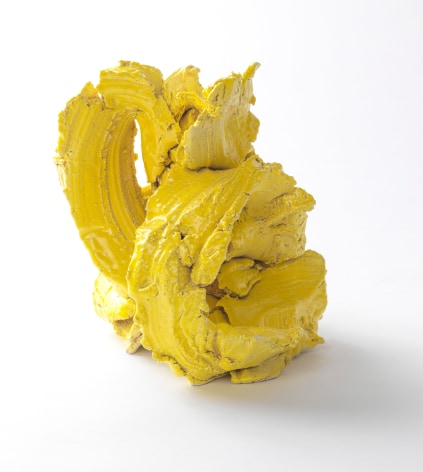 Yellow Strokes, 2015, Ceramic
