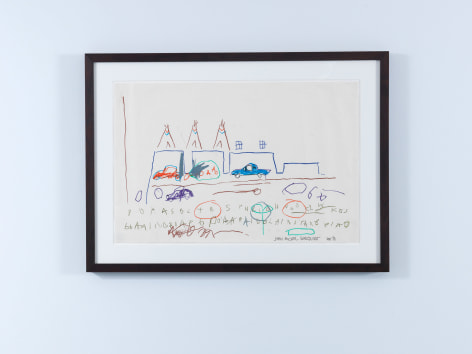 Jean-Michel Basquiat, Untitled (Cars / Teepees), 1981
