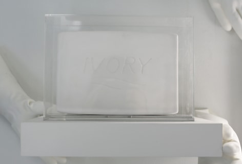Ivory Soap, 2018, Plaster and ivory soap in Plexiglas box with mirrored