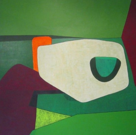 Shape in Green, 1975 Acrylic on Canvas