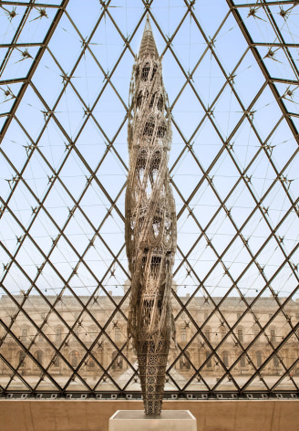 Installation View of&nbsp;Wim Delvoye&#039;s Suppo (2010) at the&nbsp;Mus&eacute;e du Louvre, Paris, 2012.