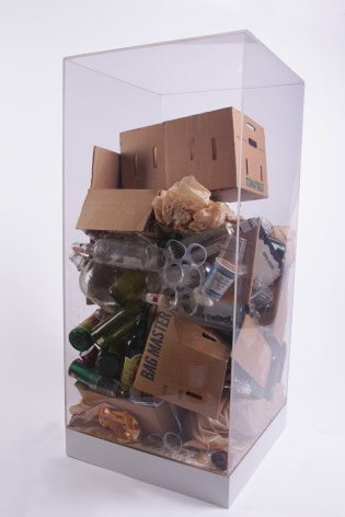 &nbsp;ARMAN,&nbsp;Robert Rauschenberg&rsquo;s Refuse, 1970 Accumulation of studio refuse in Plexiglas box 48 x 24 x 24 in.&nbsp; (122 x 61 x 61 cm), Unique and original