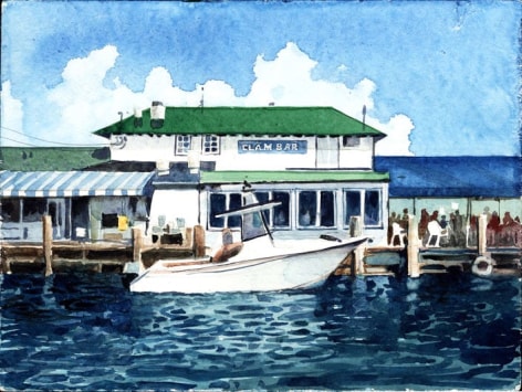 The Clam Bar in Greenport is a favorite of summer boaters.