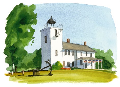 Built in 1857, Horton's Point Lighthouse is now a Nautical Museum.