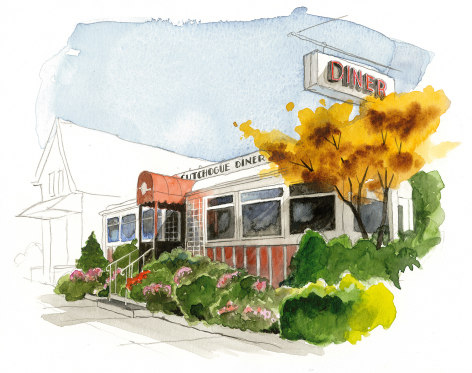 The Cutchogue Diner is a classic from the '20s, fully restored and with great meatloaf, too.