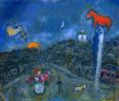 Marc Chagall Le Bouquet dans la Rue