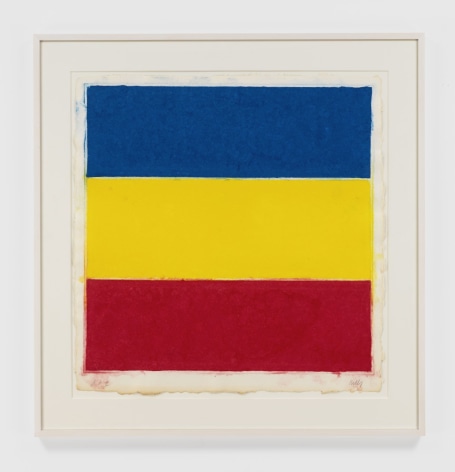 Ellsworth&nbsp;Kelly Colored Paper Image XVI (Blue, Yellow, Red), 1976