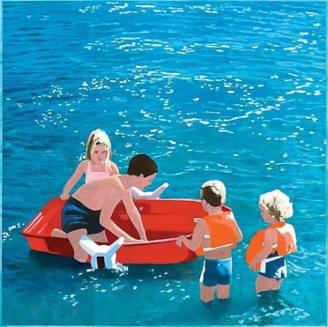 Red Boat Beach, 4 Kids (Blue)