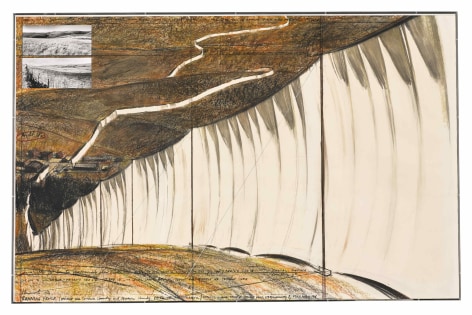 Christo Running Fence, Project for Sonoma and Marin Counties, California, 1976