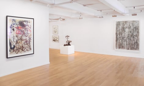 Installation view of Four Decadres: Drawings and Works on Paper, 2014