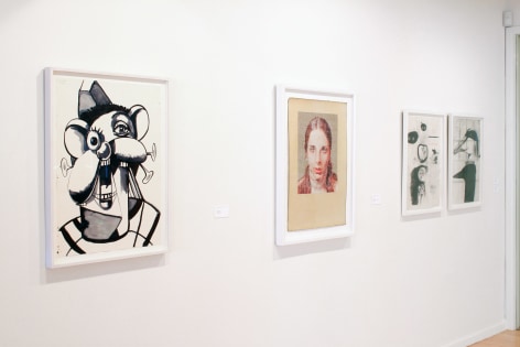 Installation view of&nbsp;Four Decadres: Drawings and Works on Paper, 2014