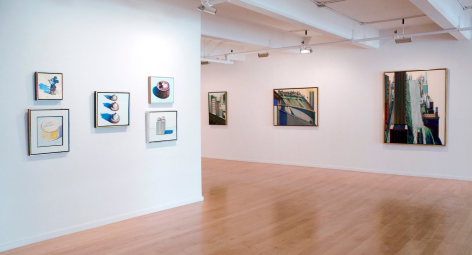 Installation view of Wayne Thiebaud: Paintings and Pastels, 2012