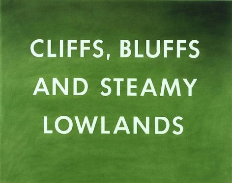 Ed Ruscha Cliffs, Bluffs, and Steamy Lowlands