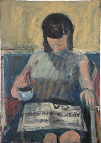 Richard Diebenkorn, Woman with Newspaper, 1960