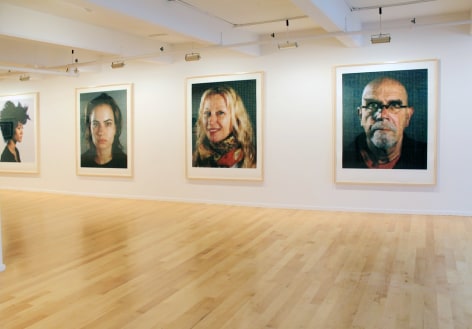 Installation view of Chuck Close: Important Works on Paper from the Past Forty Years, 2013