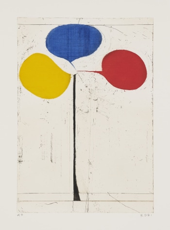 Richard Diebenkorn Tri-Color, from Clubs and Spades, 1981