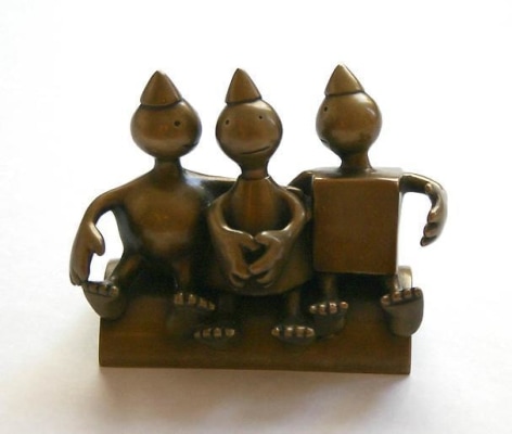 Tom Otterness Three Figures on a Rail
