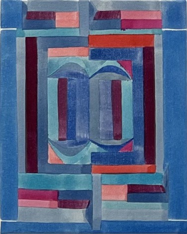 Margaux Ogden Bathers (Blue, Vertical), 2022